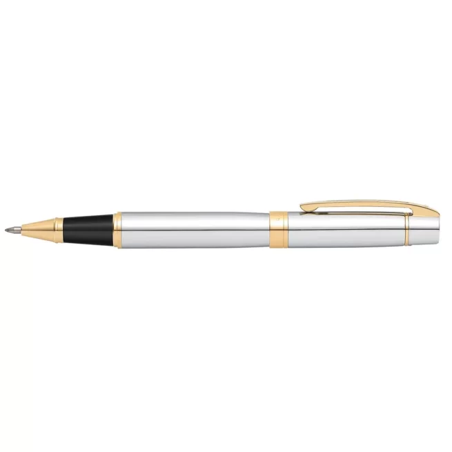 Sheaffer 9342 Gift 300 Rollerball Pen Bright Chrome with Gold Tone Trim