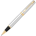 Sheaffer 9342 Gift 300 Rollerball Pen Bright Chrome with Gold Tone Trim