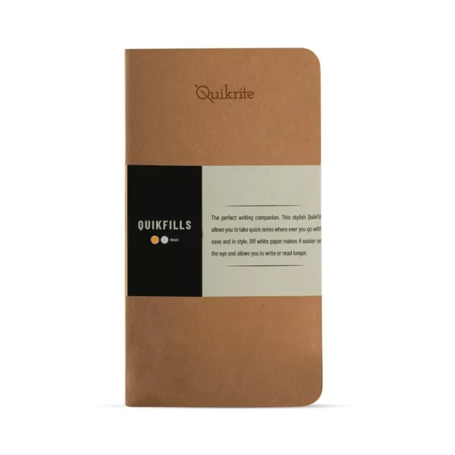 Pennline Quikfill Plain, Ruled & Graph Set (Quikrite) Pack Of 6 Brown, Beige, Turquoise