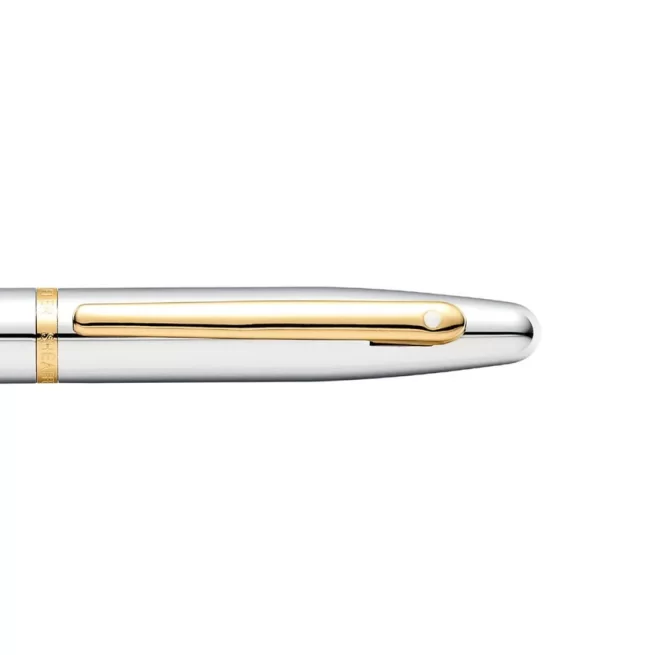Sheaffer 9422 VFM Rollerball Pen Polished Chrome with Gold-Plated Trim
