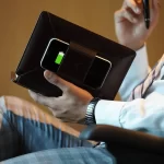 Pennline Superbook Organizer With Wireless Charging + 8000mAh Powerbank And 16GB Flash Drive Coffee Brown
