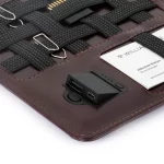 Pennline Superbook Organizer With Wireless Charging + 8000mAh Powerbank And 16GB Flash Drive Coffee Brown