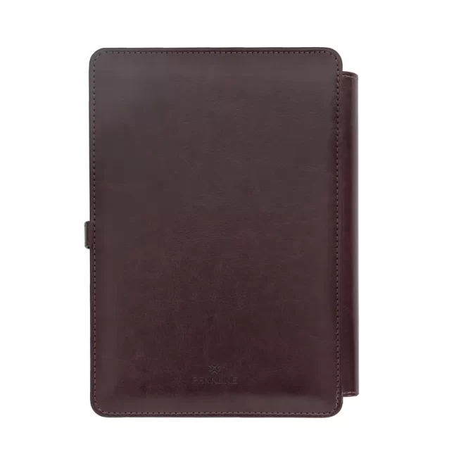 Pennline Superbook Organizer With Wireless Charging + 8000mAh Powerbank And 16GB Flash Drive Coffee Brown