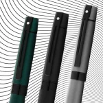 Sheaffer 9346 Gift 300 Lacquer Fountain Pen (Medium) Matte Green with Polished Black Trim