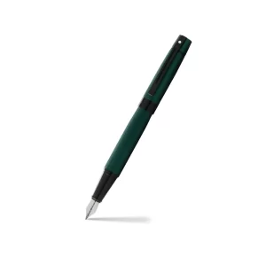 Sheaffer 9346 Gift 300 Lacquer Fountain Pen (Medium) Matte Green with Polished Black Trim