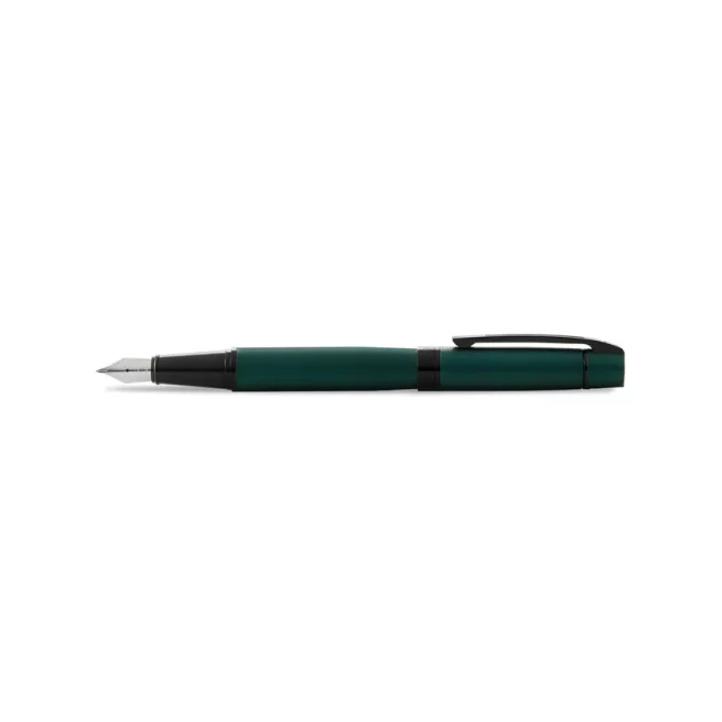 Sheaffer 9346 Gift 300 Lacquer Fountain Pen (Medium) Matte Green with Polished Black Trim