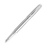 Parker Aster Shiny Chrome Gold Trim Fountain Pen