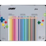 plus Metal box of 24 Coloured pencils-1222010