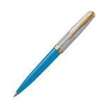 Parker 51 Turquoise Gold Trim Ballpoint Pen ‎8901198710103