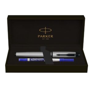 Parker Ambient Ambient Dark Grey Black Metal Trim Rollerball Pen &lrm;9000032907