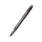 Parker Odyssey Gun Metal Chrome Trim Fountain Pen ‎8901198141761