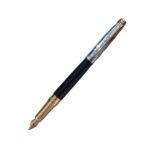 Parker Aster Essential Black & Chrome – Gold Trim Fountain Pen 8902298161314