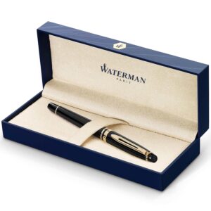 Waterman  Expert Reflections of Paris Gold Trim Rollerball Pen ‎3501170951682
