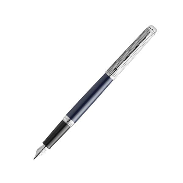 Waterman  Hémisphère L’Essence Du Bleu Chrome Trim Fountain Pen 8901198913542
