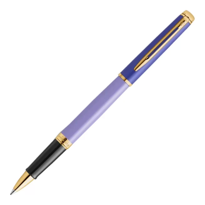 Waterman Hémisphère Colour Blocking Purple Gold Trim Rollerball Pen ‎2179922
