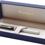 Waterman Hémisphère Colour Blocking Black & Blue Chrome Trim Rollerball Pen 1904600