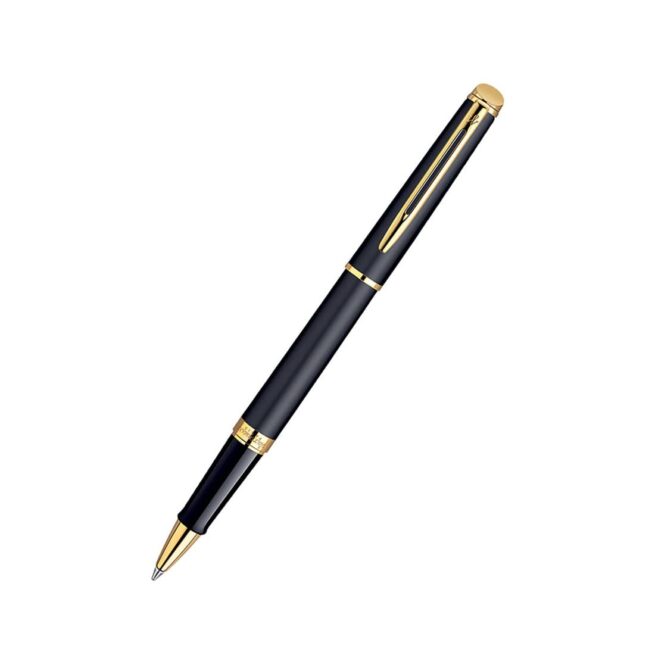 Waterman Hémisphère Matte Black Gold Trim Rollerball Pen ‎8901198913191