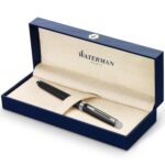 Waterman Hémisphère Matte Black Chrome Trim Fountain Pen ‎S0920830