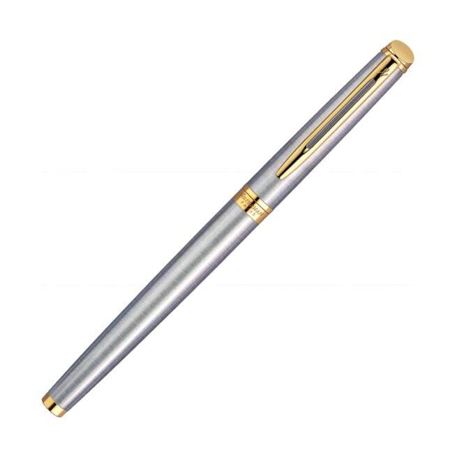 Waterman Hémisphère Stainless Steel Gold Trim Rollerball Pen 9000017088