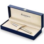 Waterman Hémisphère Stainless Steel Gold Trim Ballpoint Pen ‎3501170920374