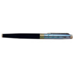 Parker Aster Deluxe Black & Chrome – Gold Trim Rollerball Pen 8902298161291
