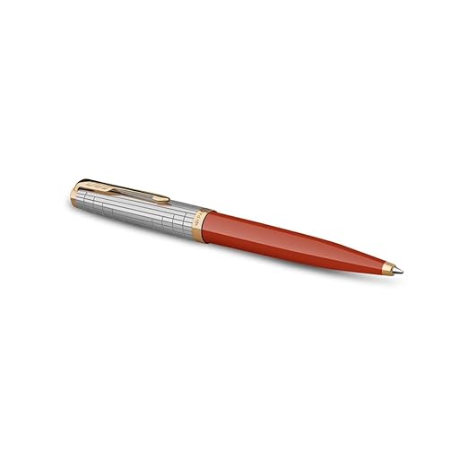 Parker 51 Red Rage Gold Trim Ballpoint Pen ‎8901198710042