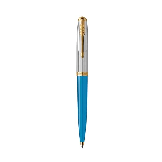 Parker 51 Turquoise Gold Trim Ballpoint Pen ‎8901198710103