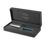 Parker 51 Teal Blue Chrome Trim Ballpoint Pen ‎8901198700012