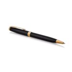 Parker Fusion Matte Black Gold Trim Ballpoint Pen 9000034438