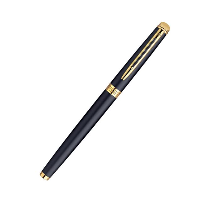 Waterman Hémisphère Matte Black Gold Trim Rollerball Pen ‎8901198913191