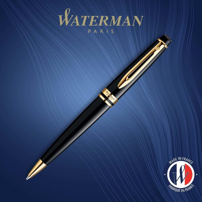Waterman Expert MARS BLACK GOLD TRIM FOUNTAIN PEN S0951700