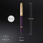 Parker 51 Deluxe Plum Gold Trim Fountain Pen 2123517