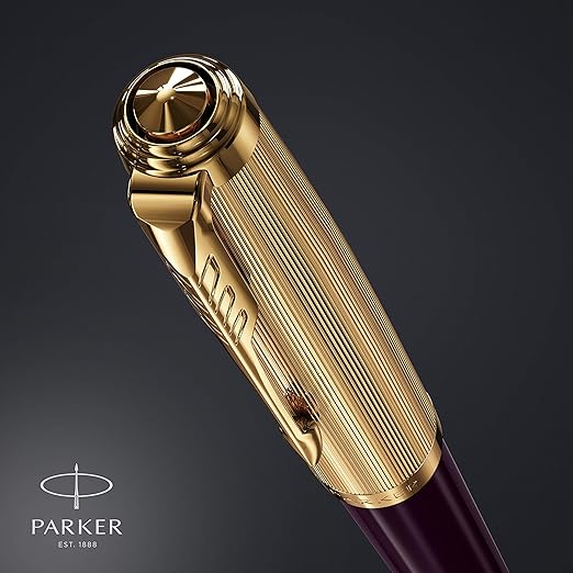 Parker 51 Deluxe Plum Gold Trim Ballpoint Pen ‎2123518