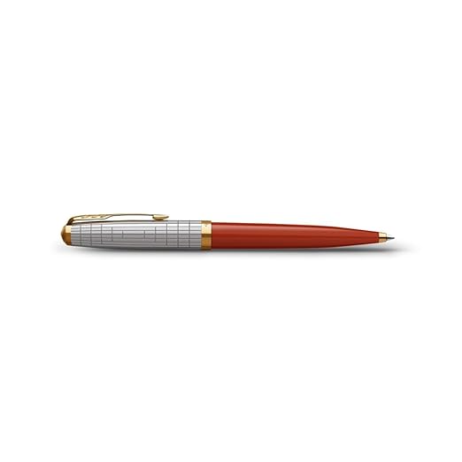 Parker 51 Red Rage Gold Trim Ballpoint Pen ‎8901198710042