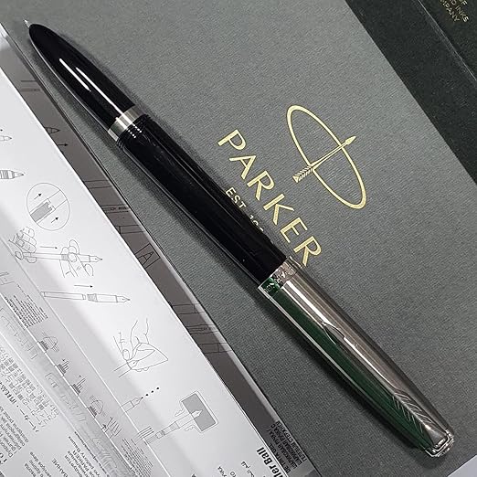 Parker 51 Black Chrome Trim Fountain Pen 9000031541
