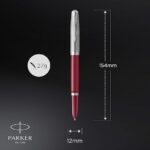Parker 51 Burgundy Chrome Trim Ballpoint Pen ‎2123496