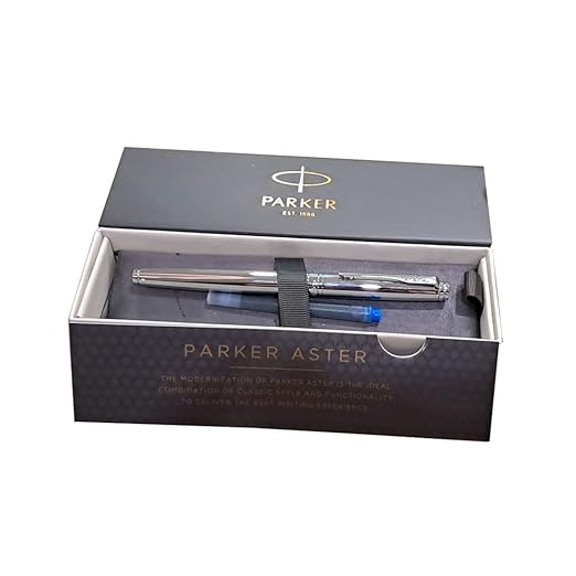 Parker Aster Shiny Chrome – Chrome Trim Fountain Pen 8901198202097
