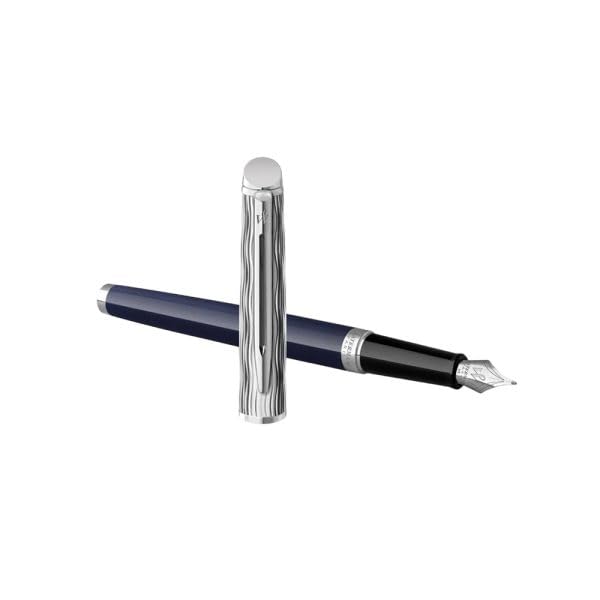 Waterman  Hémisphère L’Essence Du Bleu Chrome Trim Fountain Pen 8901198913542