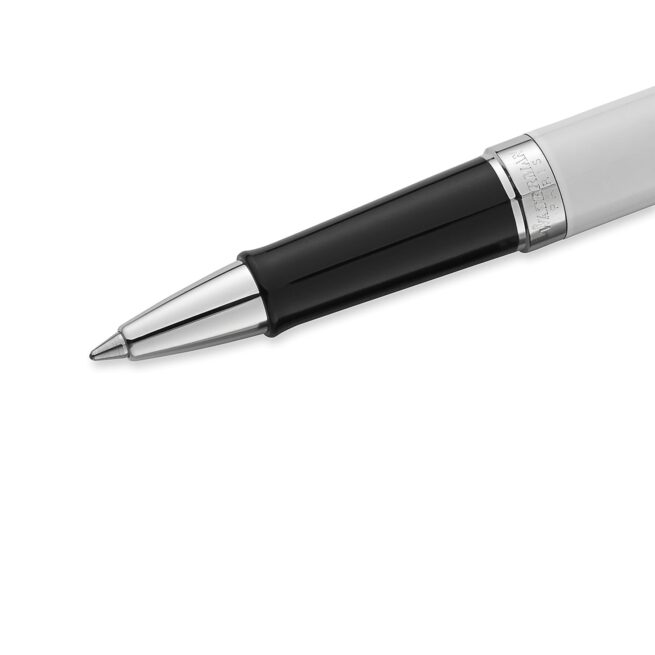 Waterman Hémisphère Colour Blocking Black & White Chrome Trim Rollerball Pen S0921290