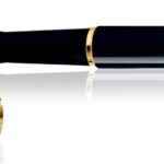 Waterman Hémisphère Mars Black Gold Trim Rollerball Pen 9000017100
