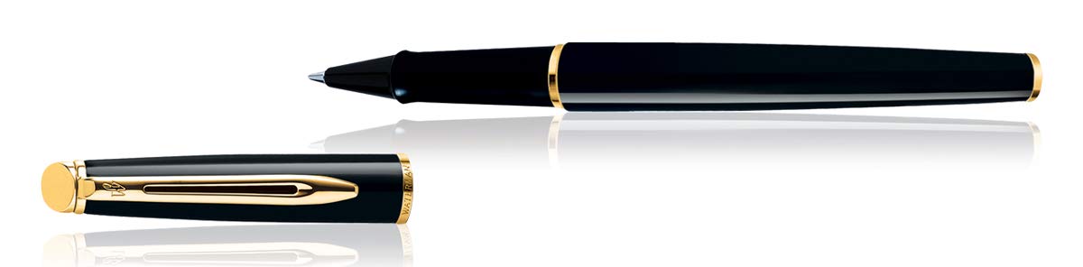 Waterman Hémisphère Mars Black Gold Trim Rollerball Pen 9000017100