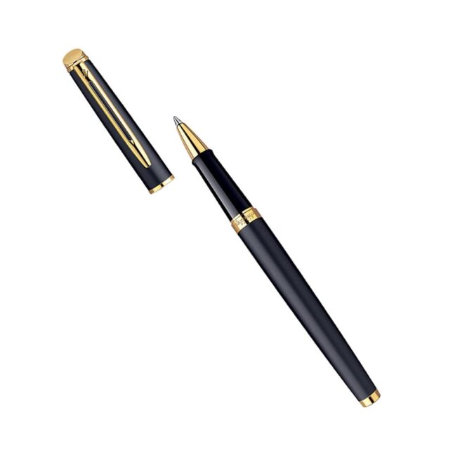 Waterman Hémisphère Matte Black Gold Trim Rollerball Pen ‎8901198913191