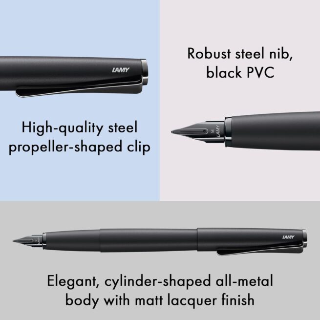 LAMY studio Lx all black 066 Fountain pen-1233751