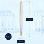 Waterman Hémisphère Stainless Steel Gold Trim Ballpoint Pen ‎3501170920374