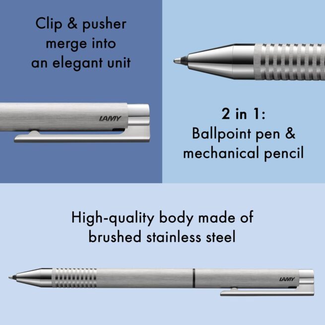 LAMY logo twin pen brushed 606 Multi Function-Twin pen 606