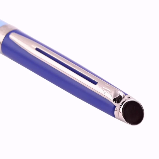 Waterman Hémisphère Colour Blocking Blue Chrome Trim Ballpoint Pen 9000034688