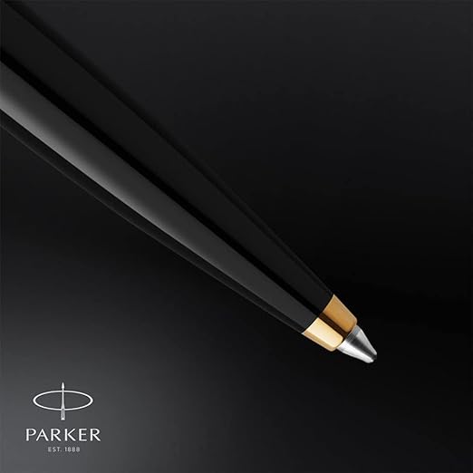 Parker 51 Deluxe Black Gold Trim Ballpoint Pen ‎8901198700159