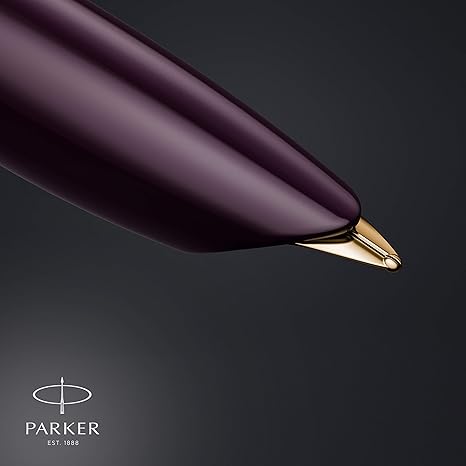 Parker 51 Deluxe Plum Gold Trim Fountain Pen 2123517