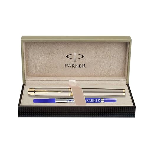 Parker Odyssey Brushed Metal Gold Rollerball Pen ‎8901198141808
