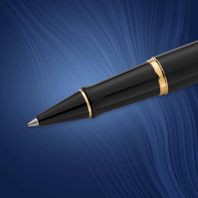 Waterman  Expert Reflections of Paris Gold Trim Rollerball Pen 3501170951682